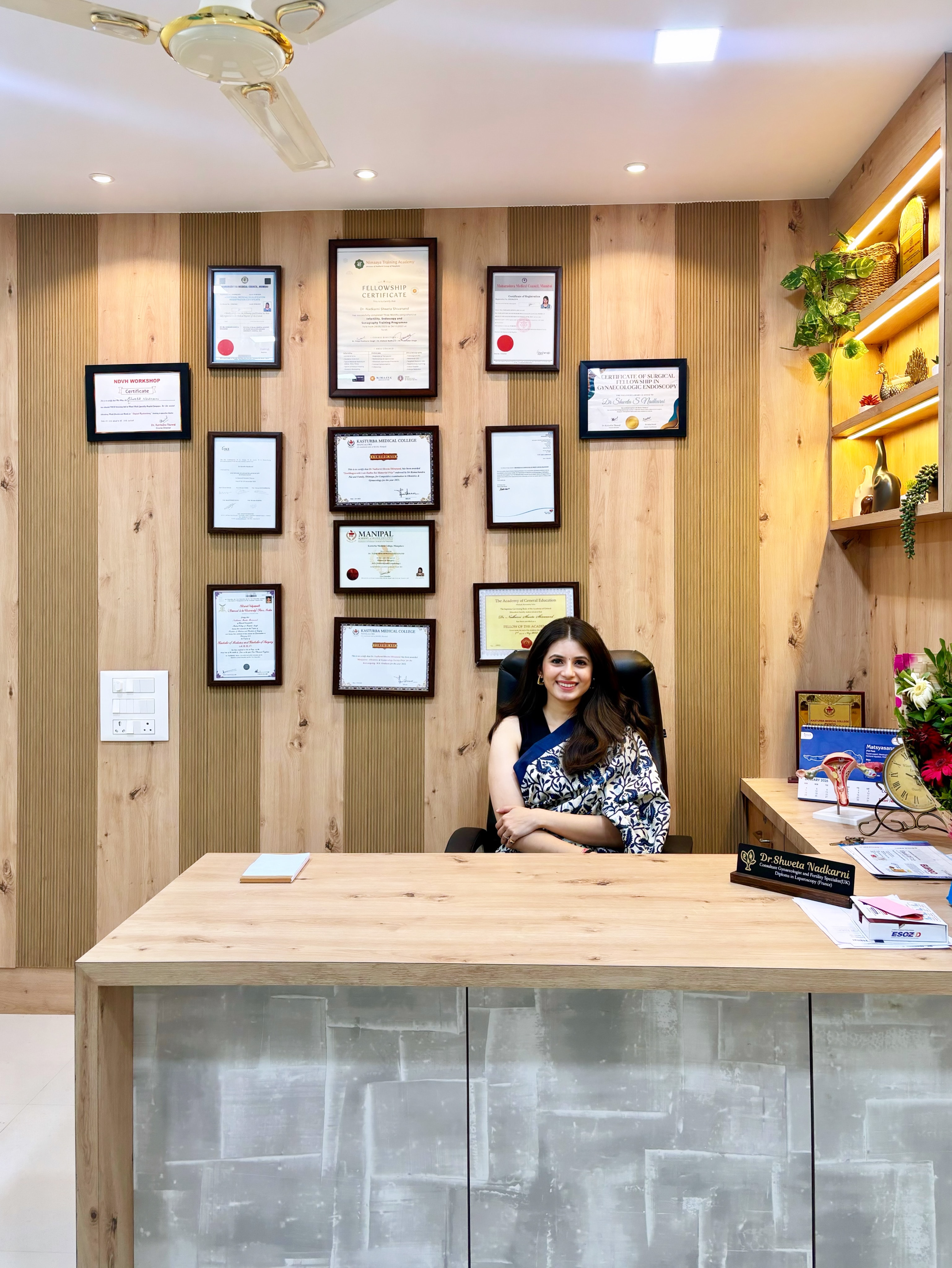 Dr. Shweta Nadkarni in her clinic